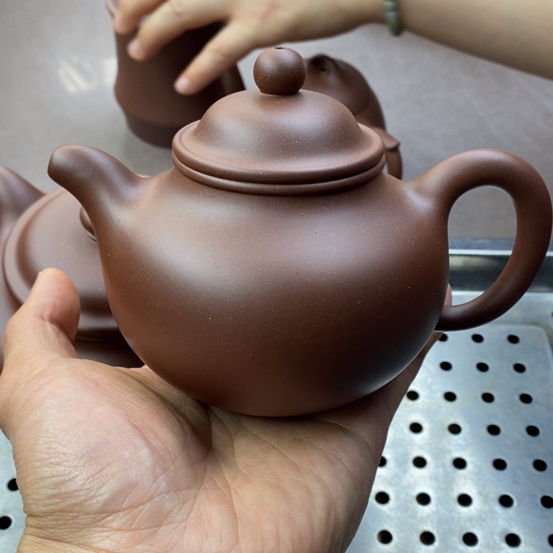 紫砂茶壶大亨掇球容量350毫升左右