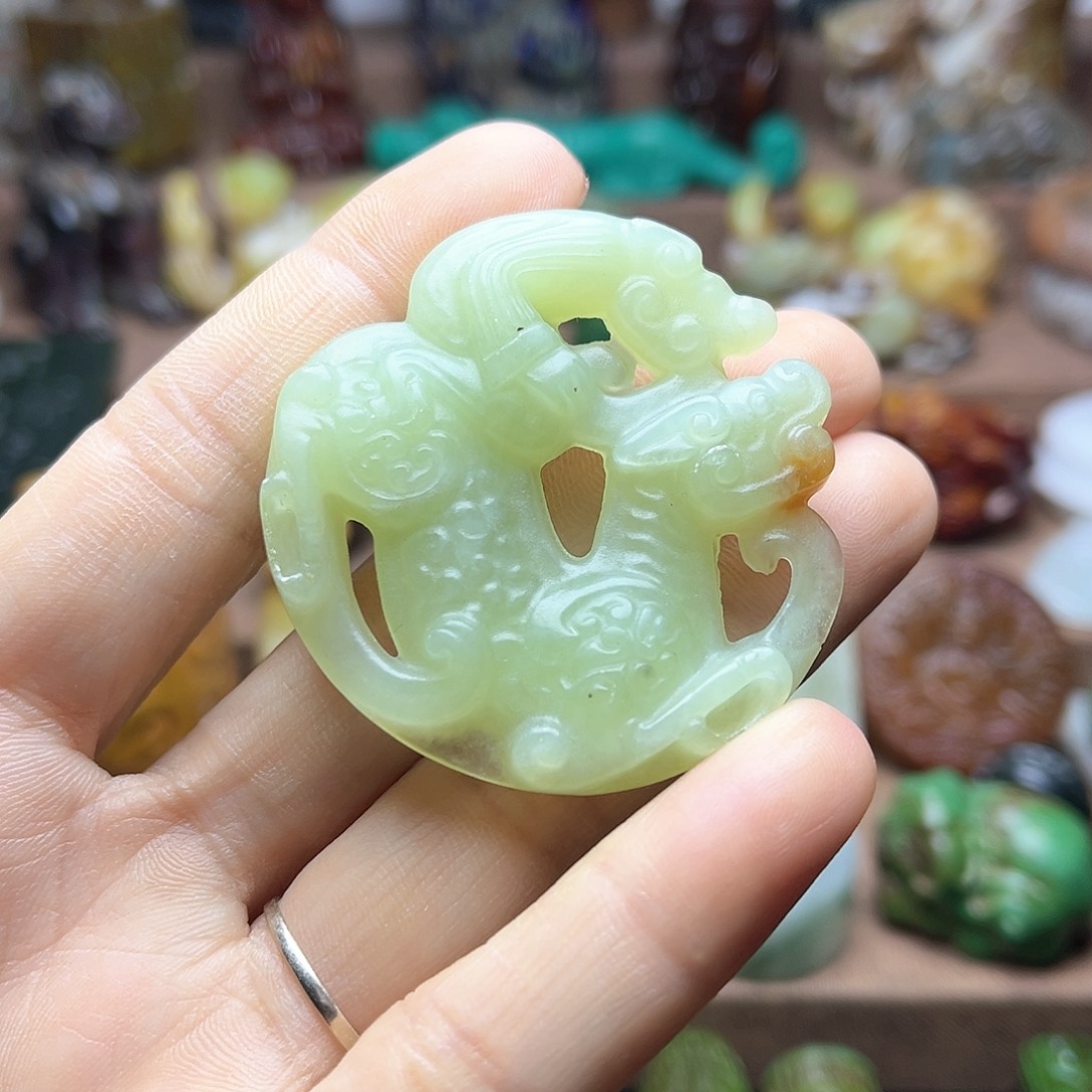 白玉菩提吊坠91。。