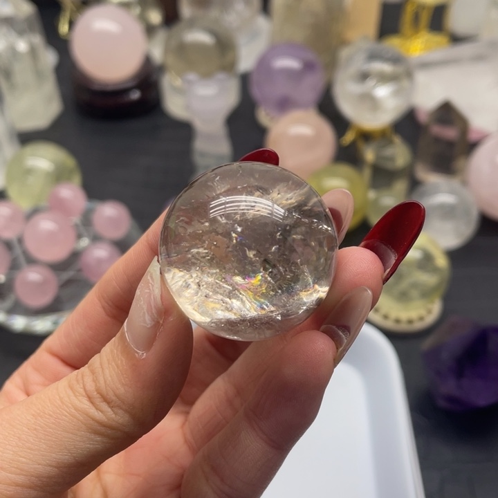 水晶17未镶嵌茶爆彩卡36mm