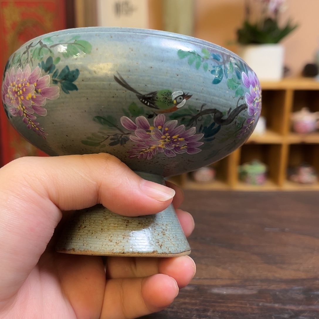 柴烧手工手绘陶瓷