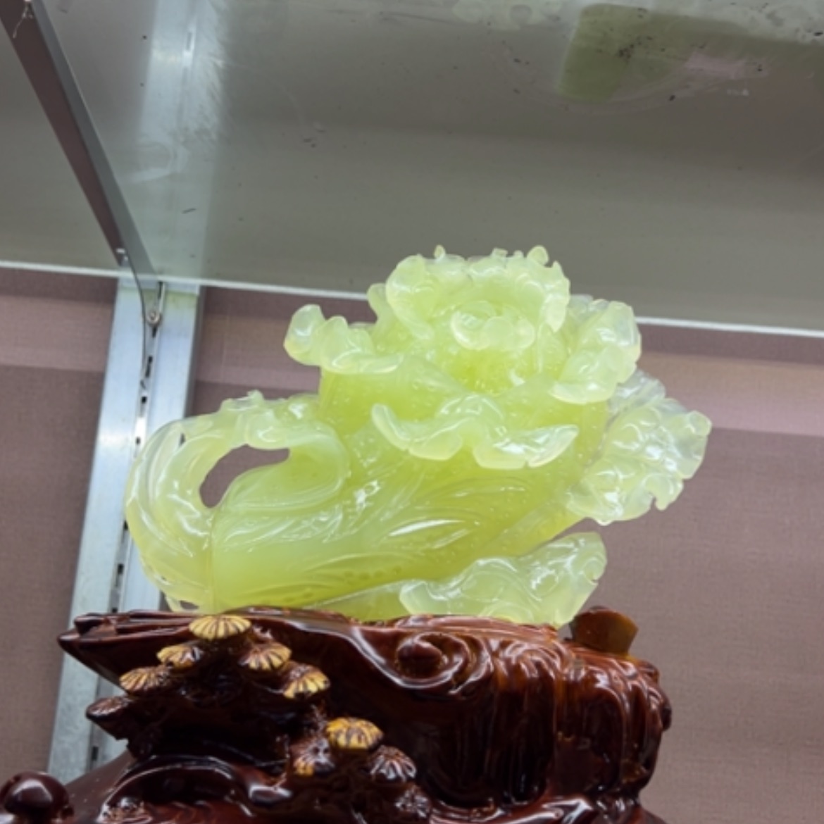 【闪购商品】未镶嵌蛇纹石玉珠宝奇石百财聚来