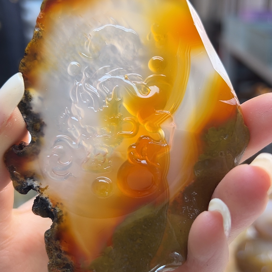 玛瑙/玉髓未镶嵌吊坠(不含链)