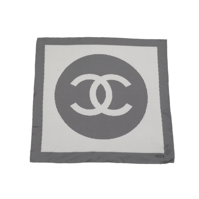 未使用 Chanel/香奈儿 小花Jerry25A 满印双C小LOGO 丝巾