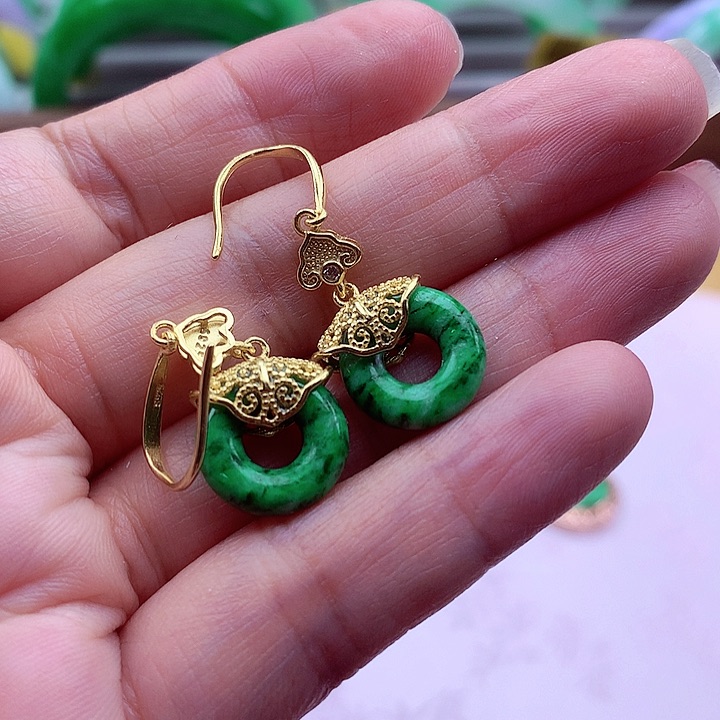 翡翠颈饰银S925镶嵌翡翠