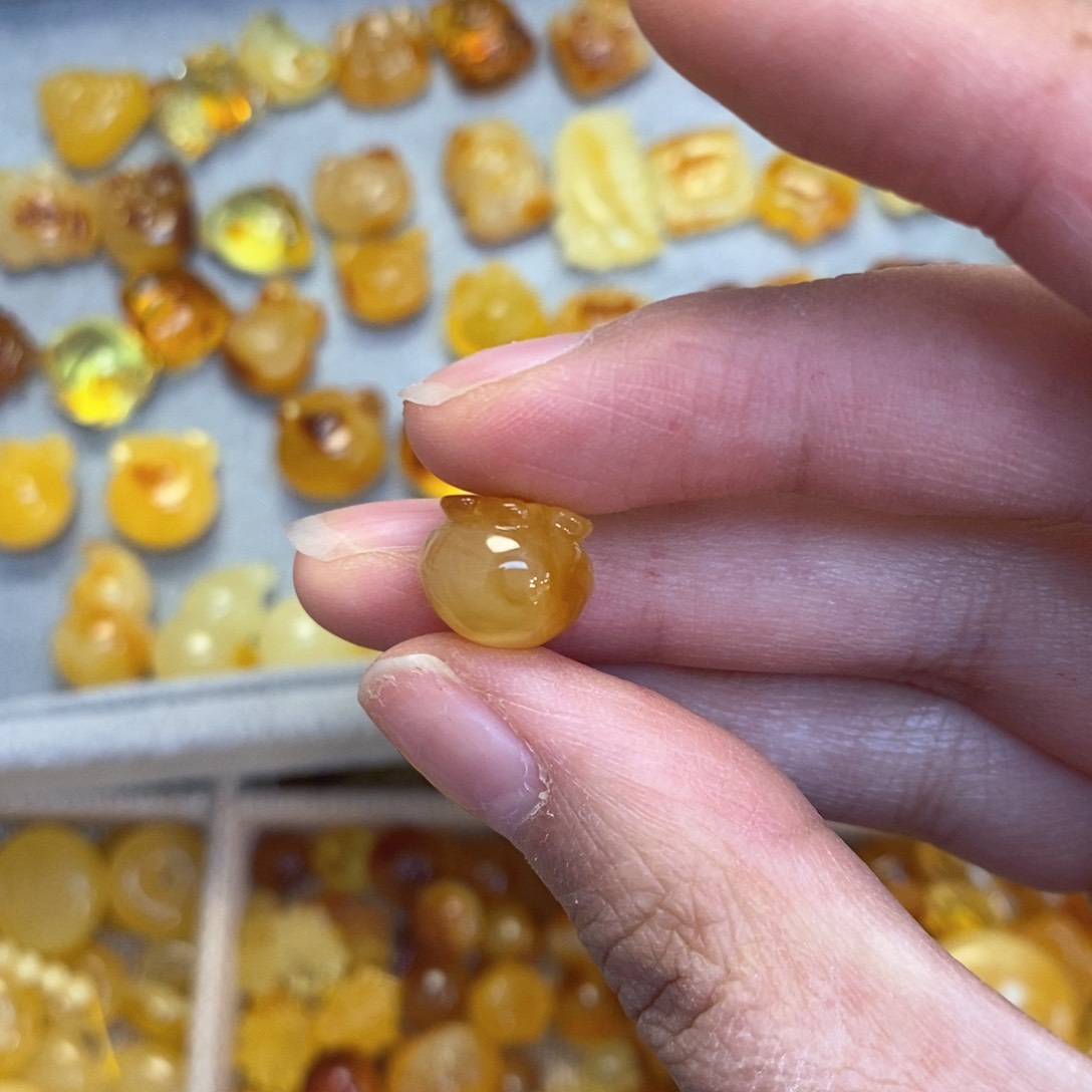 蜜蜡颈饰未镶嵌⌓****小柿子