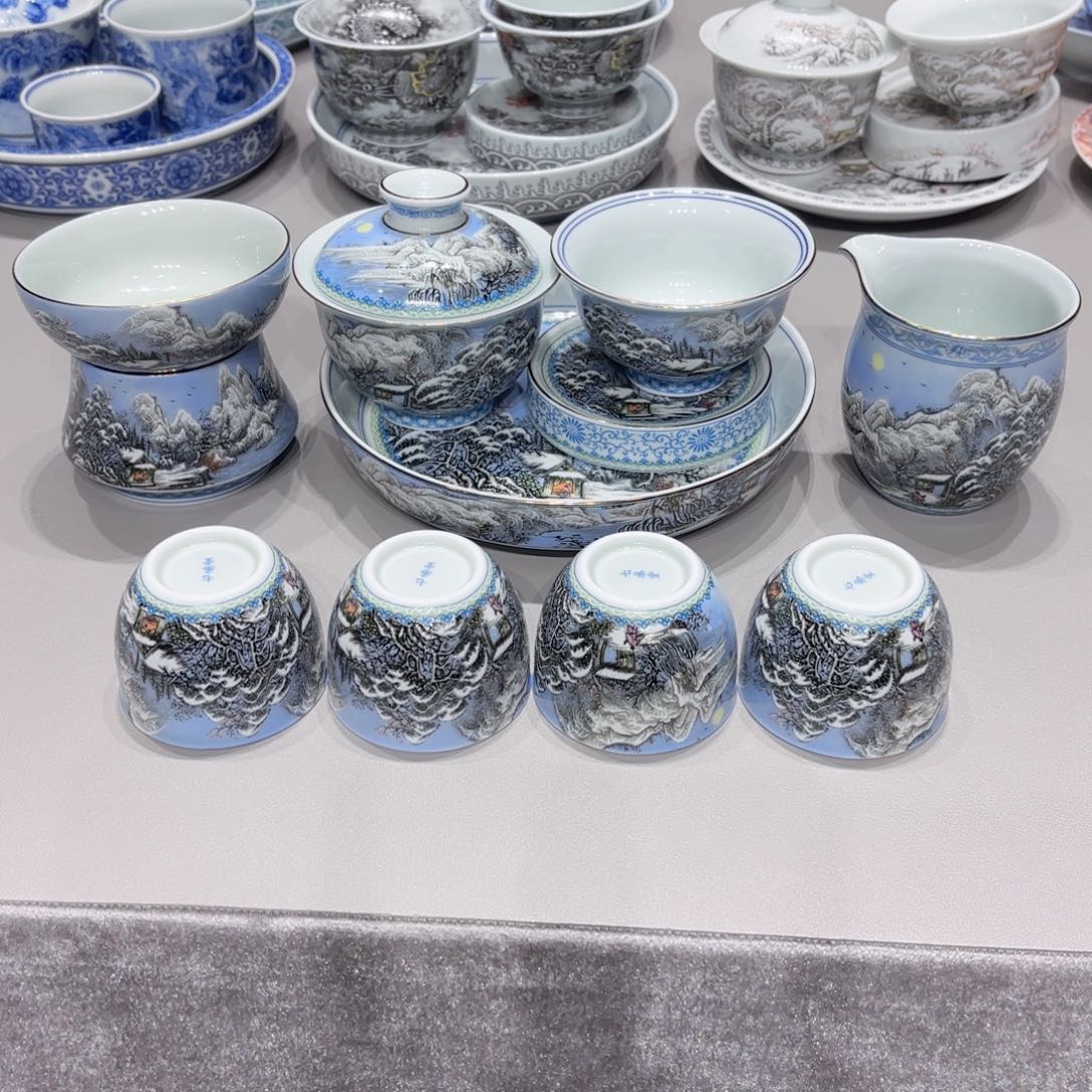 盖碗景德镇高温茶具