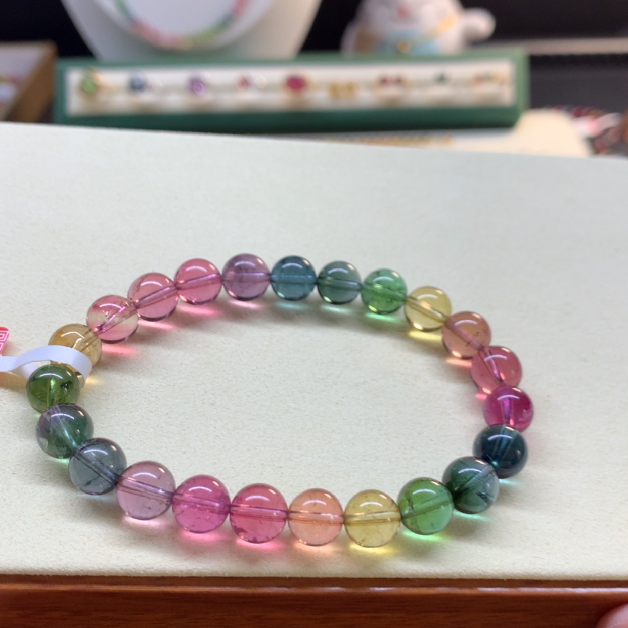 【闪购商品】碧玺手串未镶嵌耐看人鱼彩虹8.2mm