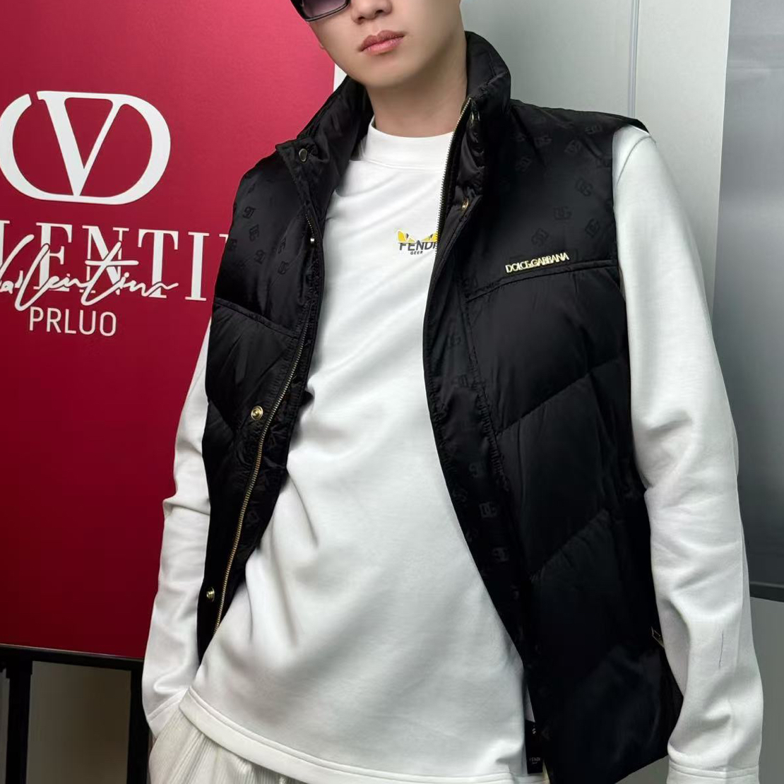 【老弟男装】DG秋冬新款马甲压花高工艺