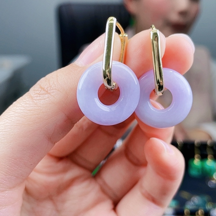 翡翠耳饰未镶嵌饰品