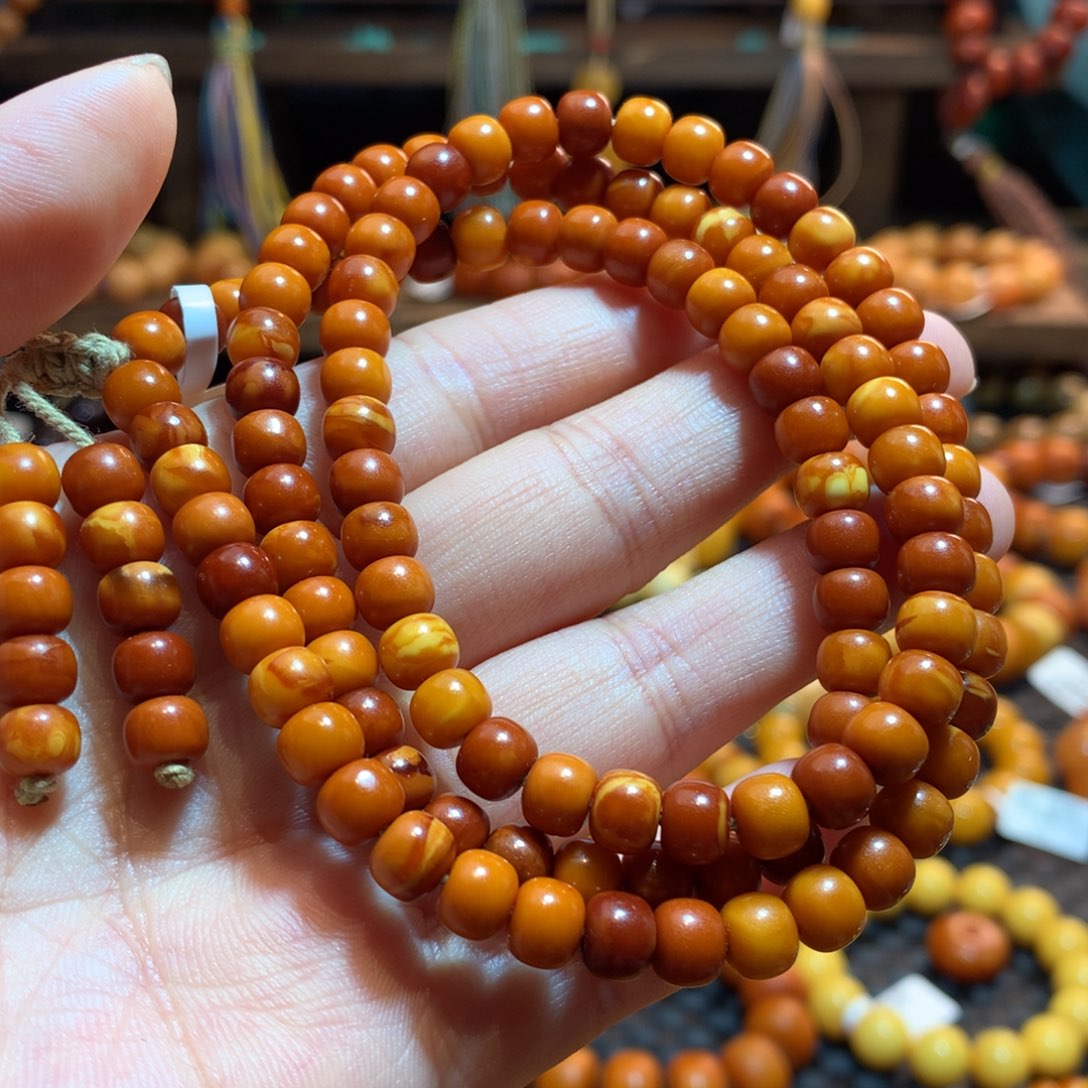 蜜蜡未镶嵌手链蜜蜡手链