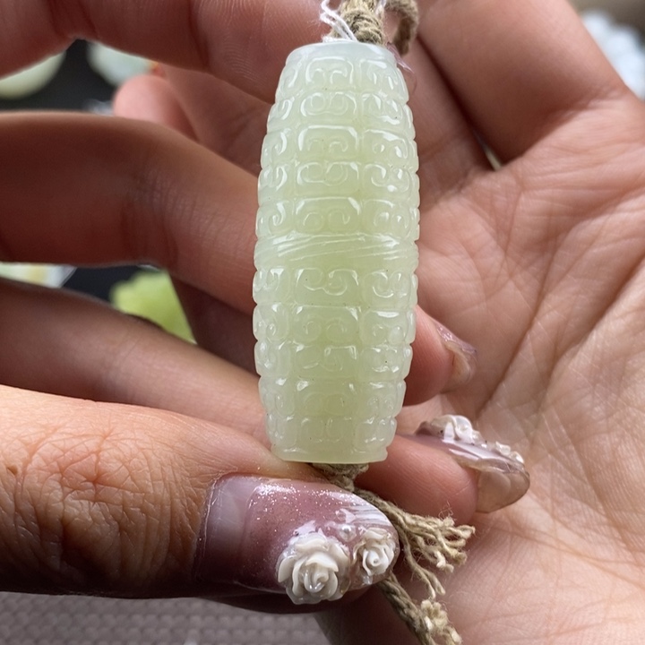 和田玉挂件未镶嵌平**淡