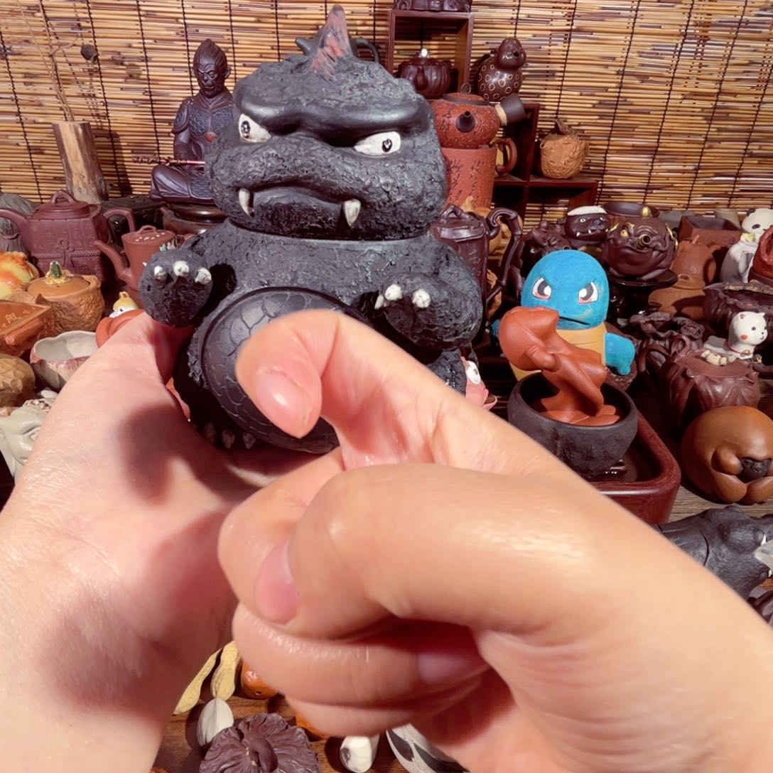 紫砂茶壶K***哥纯手工制作过程非常