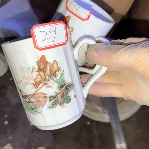 瓷片蓝*花国营厂库存微瑕10/24