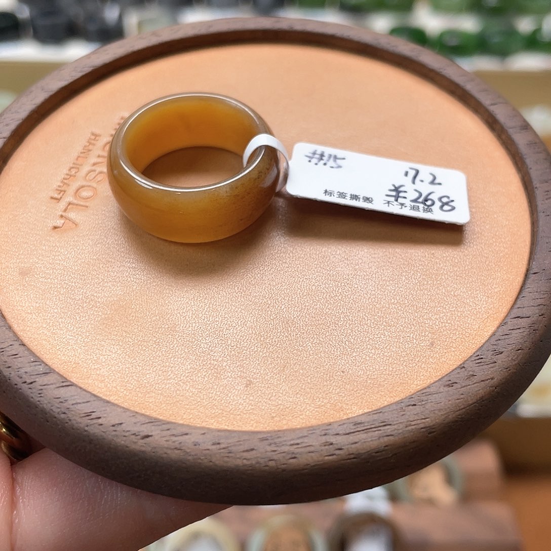 和田玉戒指未镶嵌专拍3-17.2