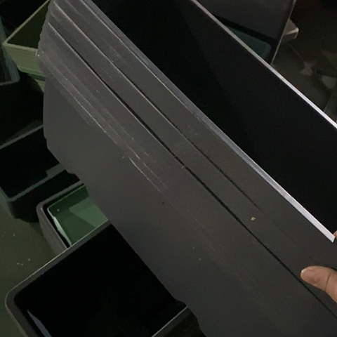 树脂瑕疵菜盆49长8个无托黑色