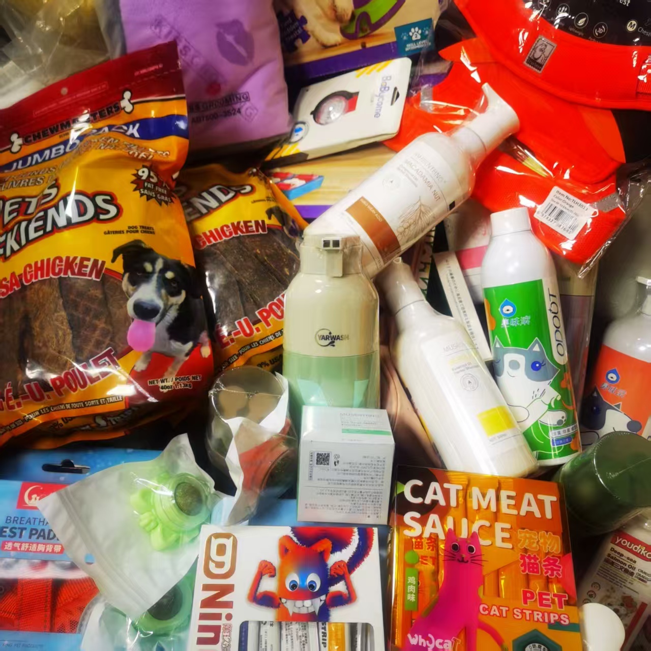 粉丝群宠粉福利宠物猫狗沐浴露零食除臭窝垫工具衣服牵引绳胸背