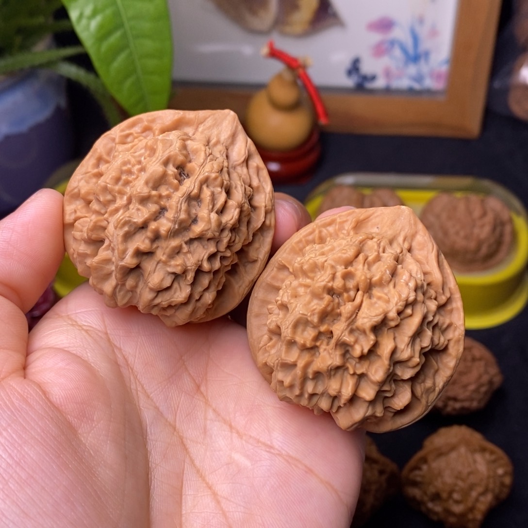 文玩核桃把件45官帽