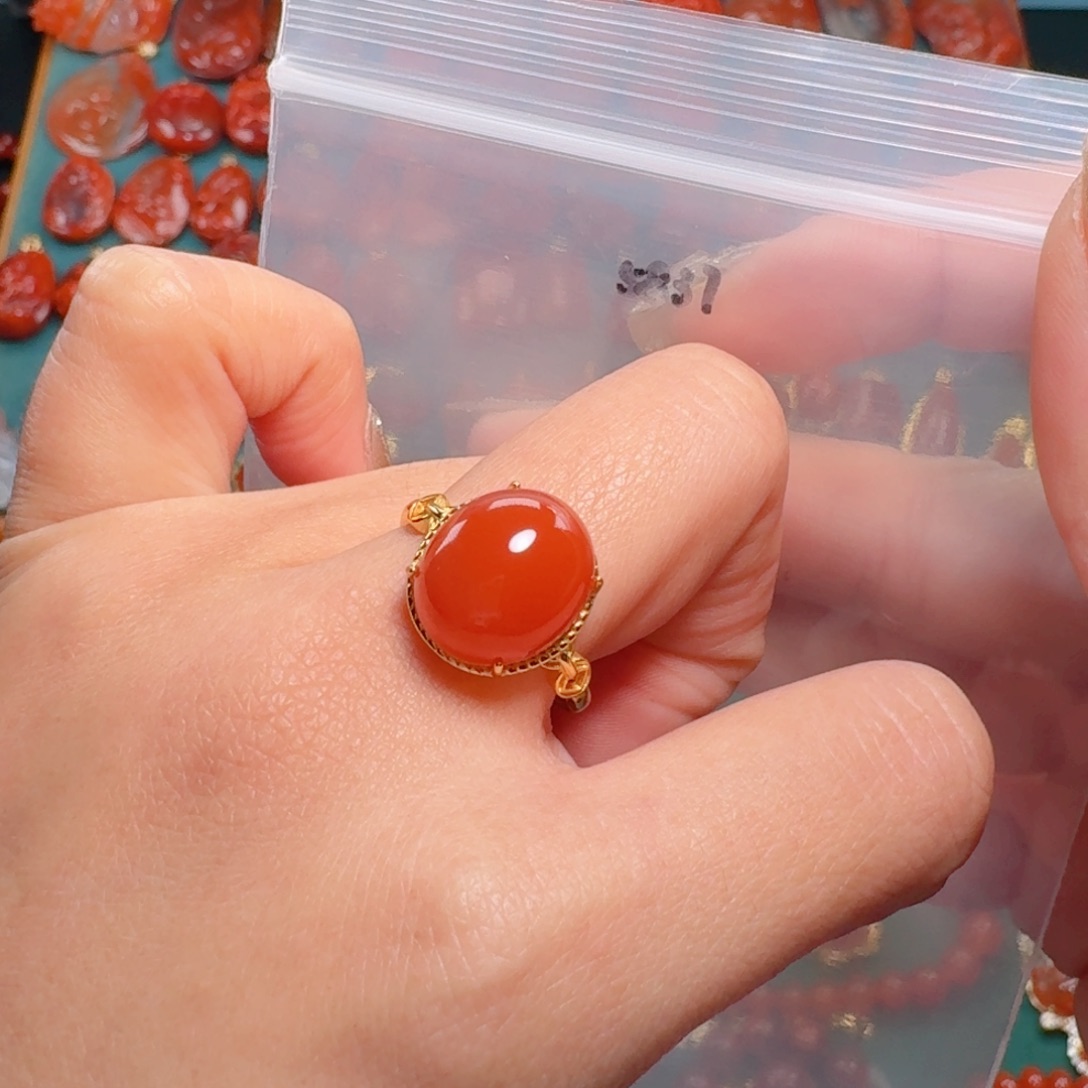 南红玛瑙南红银S925镶嵌