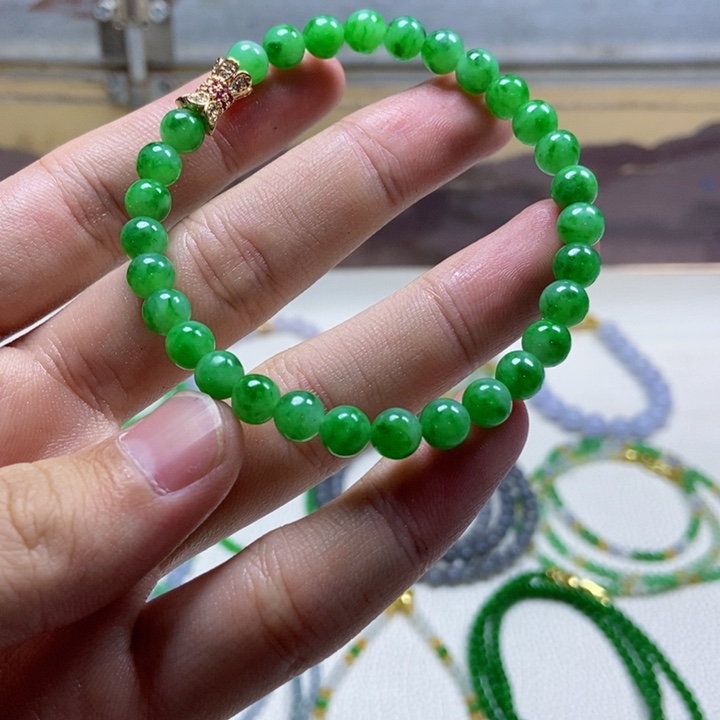 定制翡翠未镶嵌缅甸翡翠A货卡6.5