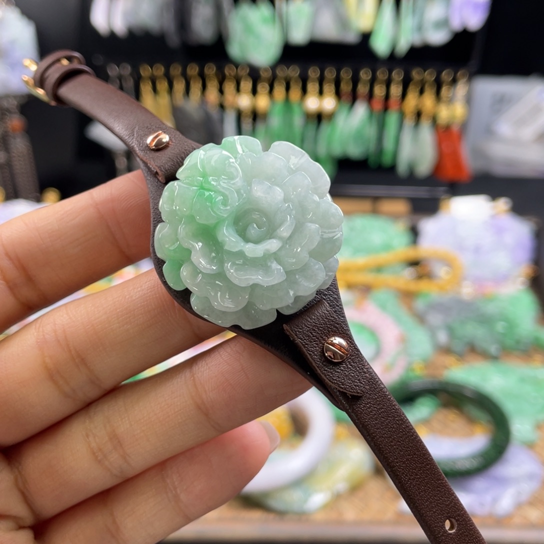 未镶嵌手链翡翠代编织