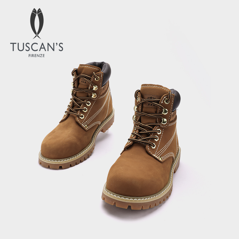 TUSCAN'S【双十二】户外男女同款工装风马丁靴英伦风靴子时代双鱼