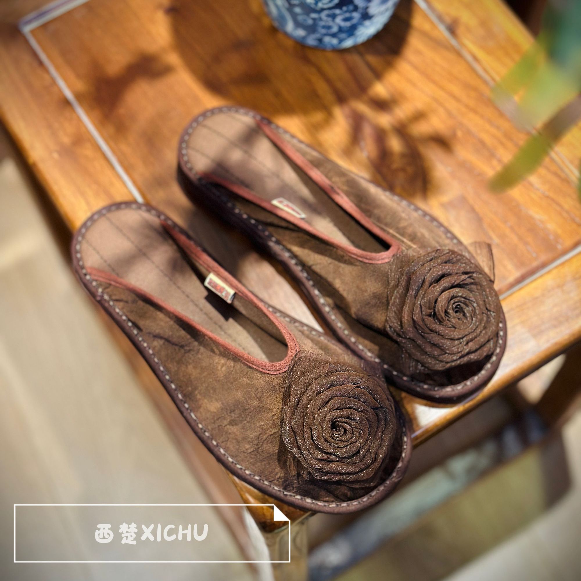 山茶花【春季新款-西楚XICHU国潮千层底布鞋】