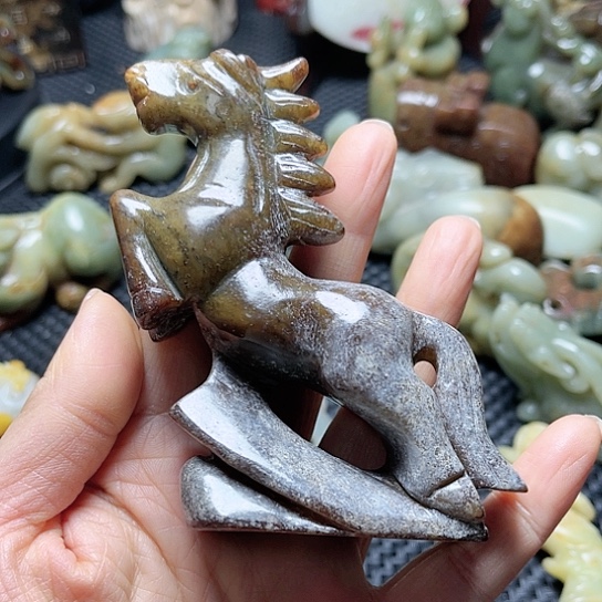 白玉菩提吊坠摆件