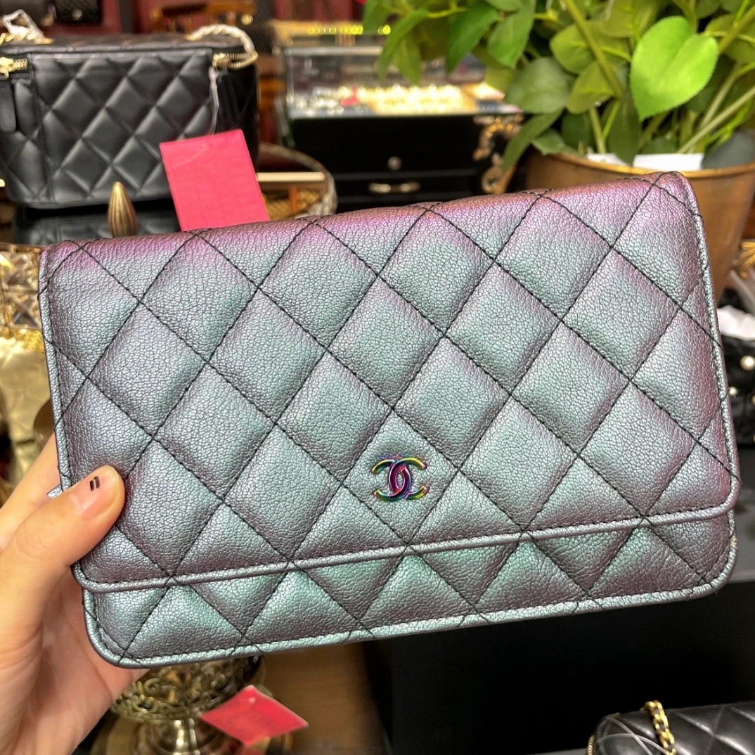 95新 Chanel/香奈儿 Chanel 炫彩紫woc幻彩扣 25120178-07