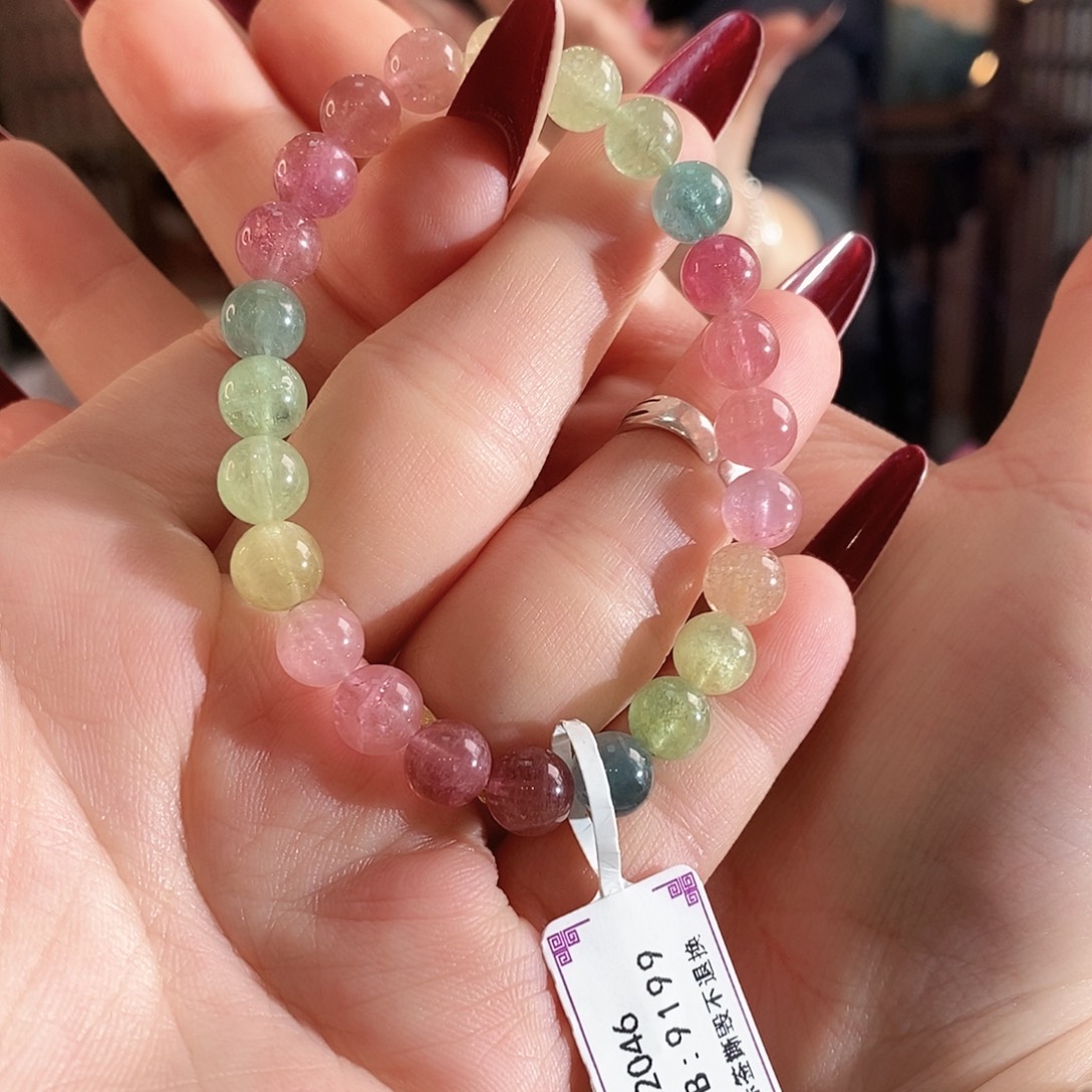 手链碧玺未镶嵌G2046单圈多样性发1