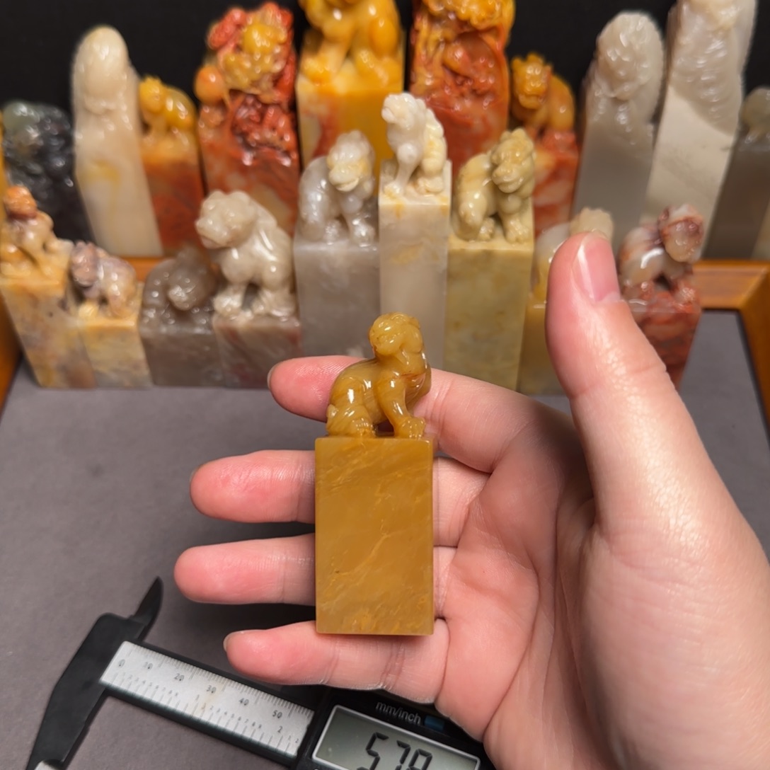 巴林石印石黄冻，