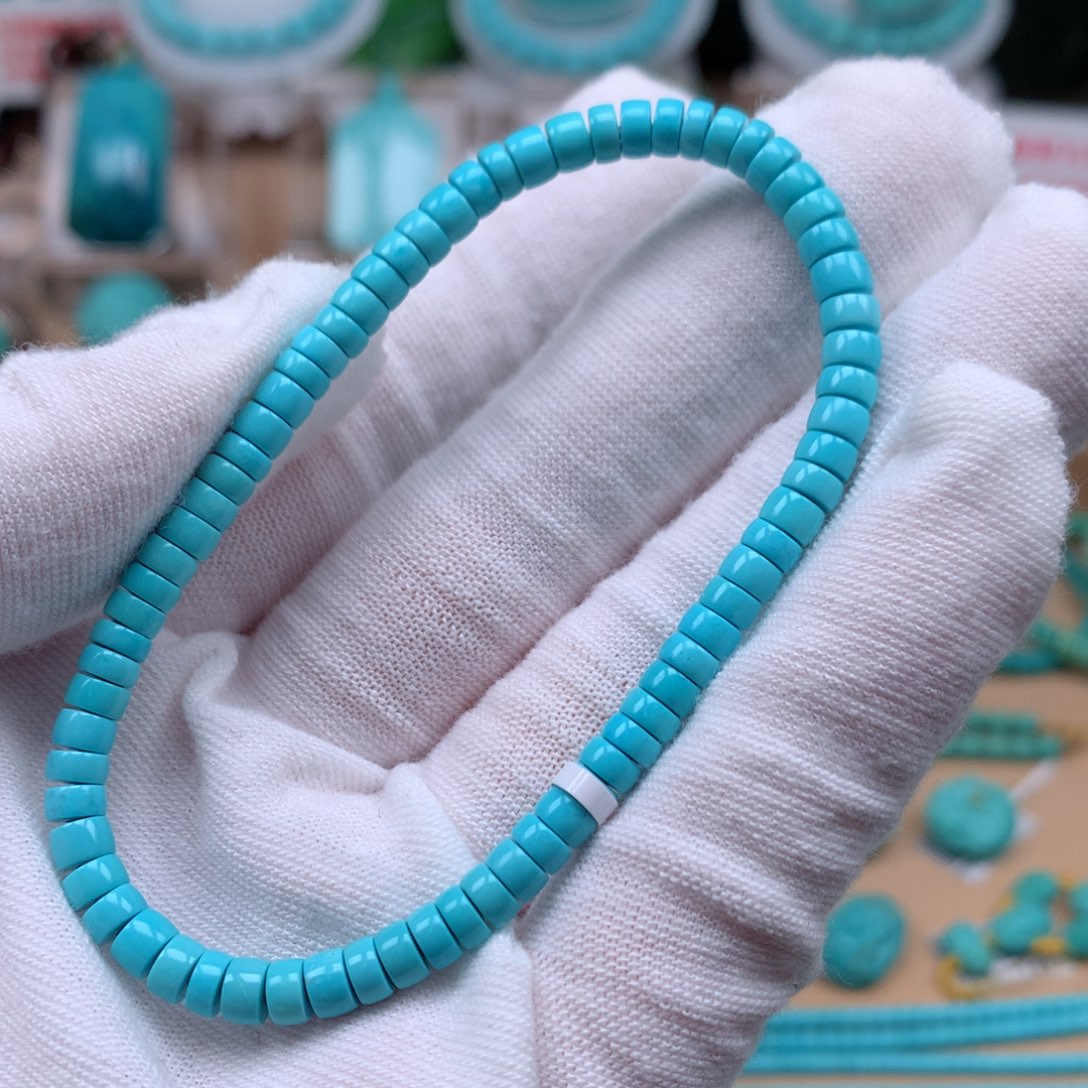 绿松石未镶嵌珠宝奇石4.4mm