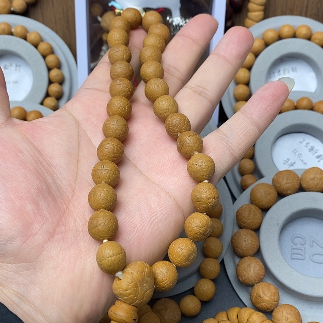 手串凤眼菩提保尼泊尔保同树12mm+手持