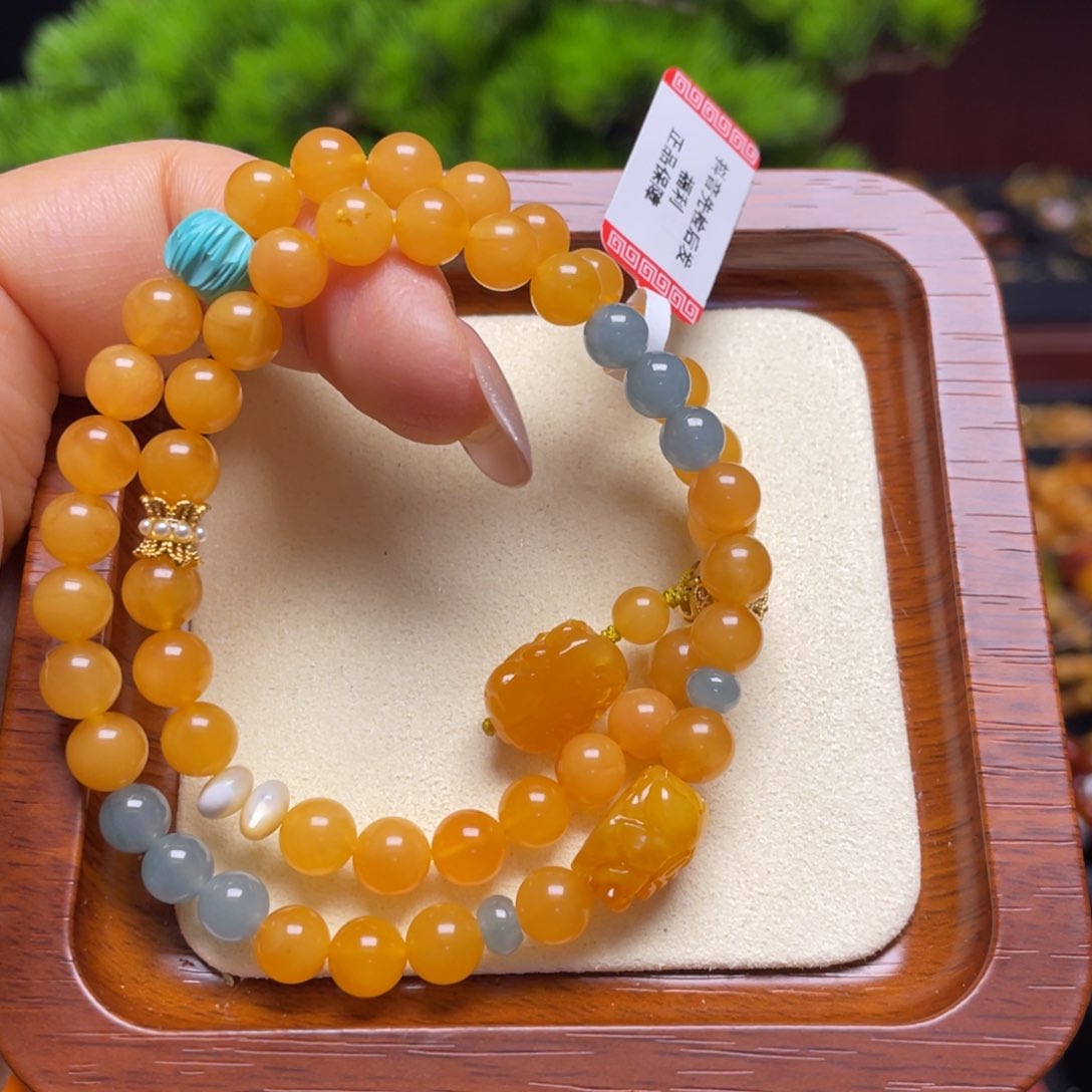 蜜蜡手链未镶嵌手串