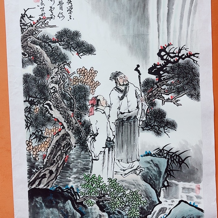 国画黄春香山水人物138/68