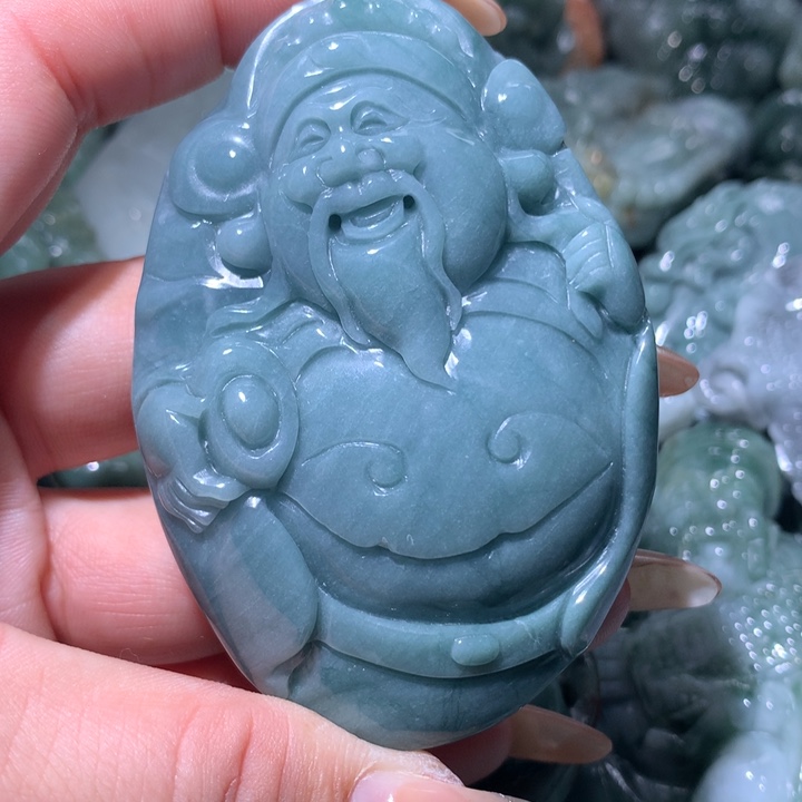 翡翠未镶嵌颈饰保真天然A货翡翠