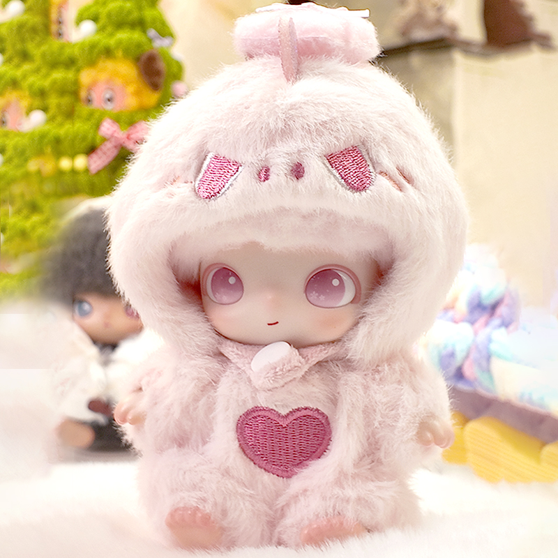 【玩心出逃】适配新生日记10cm棉花娃娃可爱毛茸茸小恐龙娃衣