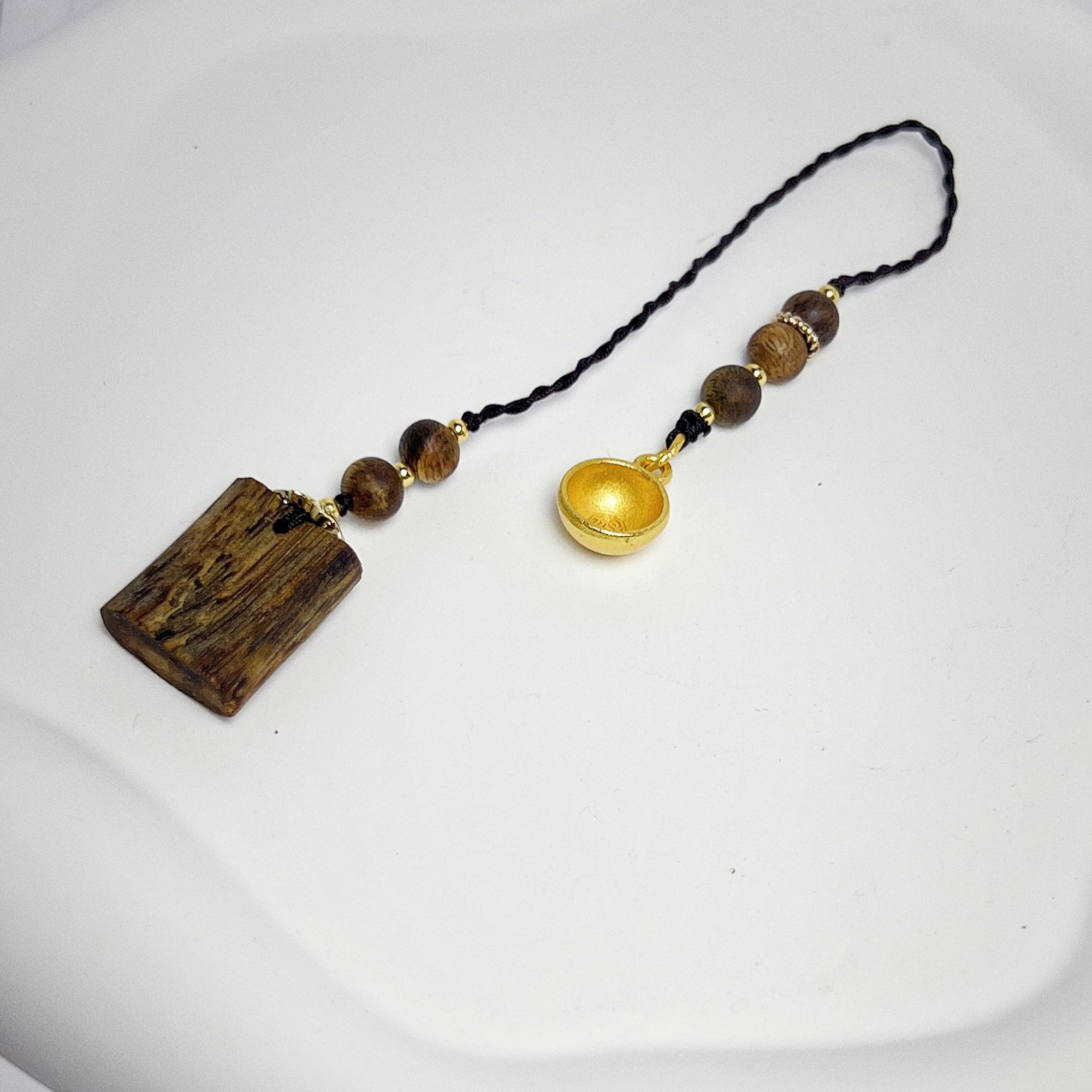 增香沉香木质挂坠天然香水瓶大山高龄原料【福满多】