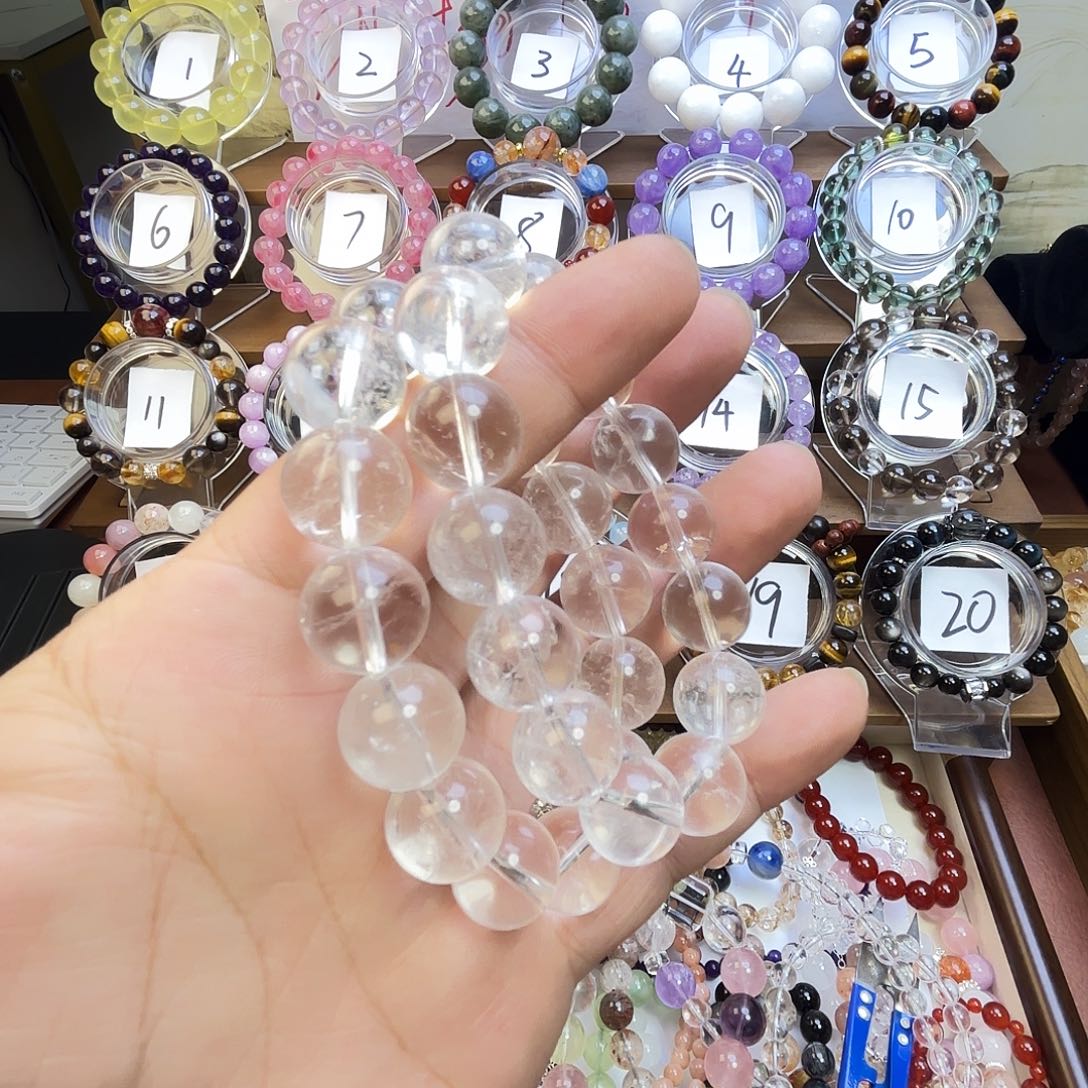 未镶嵌水晶手链天然白水晶