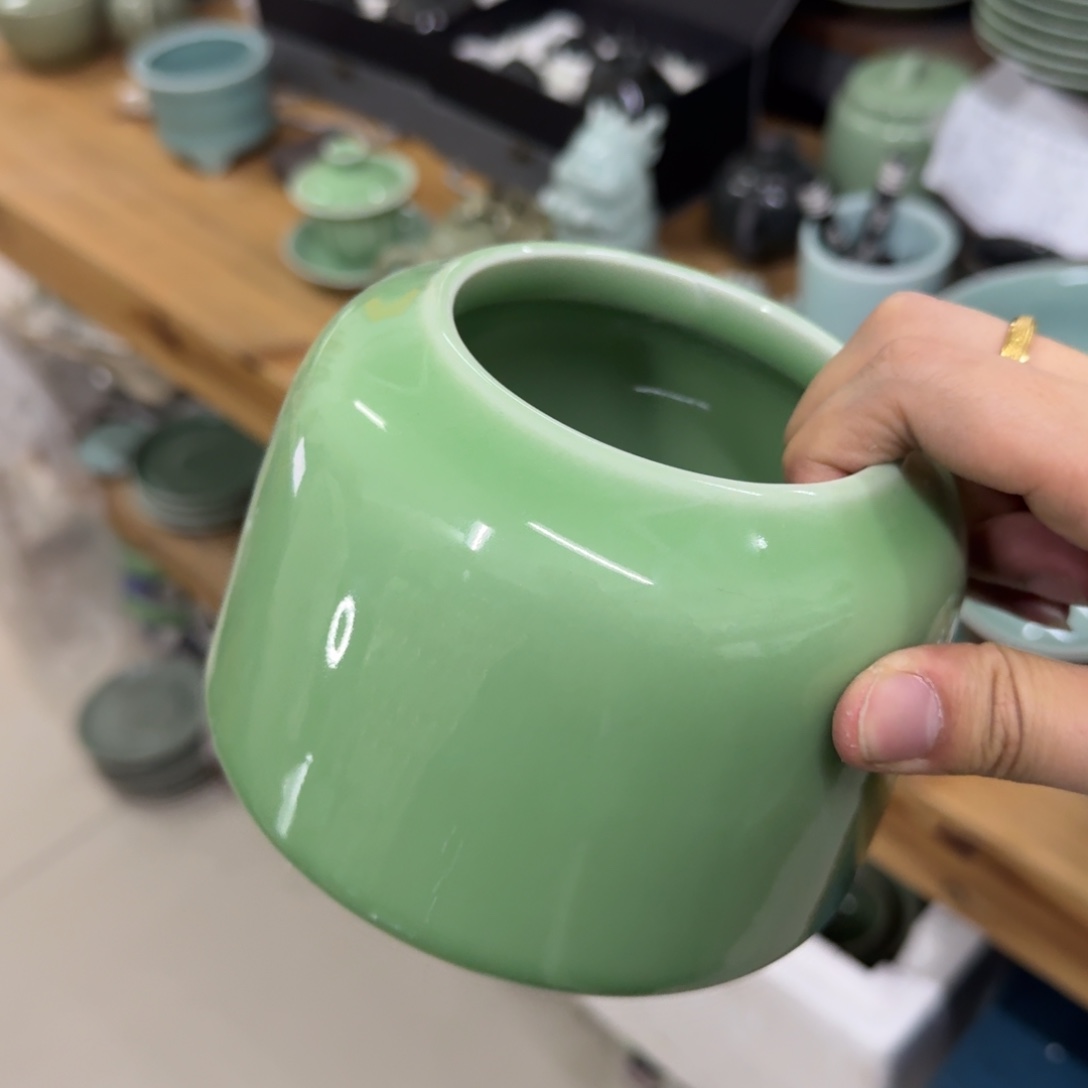 龙泉青瓷茶具微瑕7082