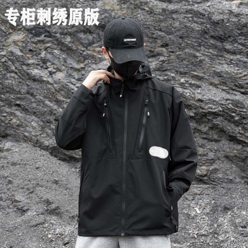 【北家7W93刺绣专柜原版】户外男女同款冲锋衣运动休闲防风保暖