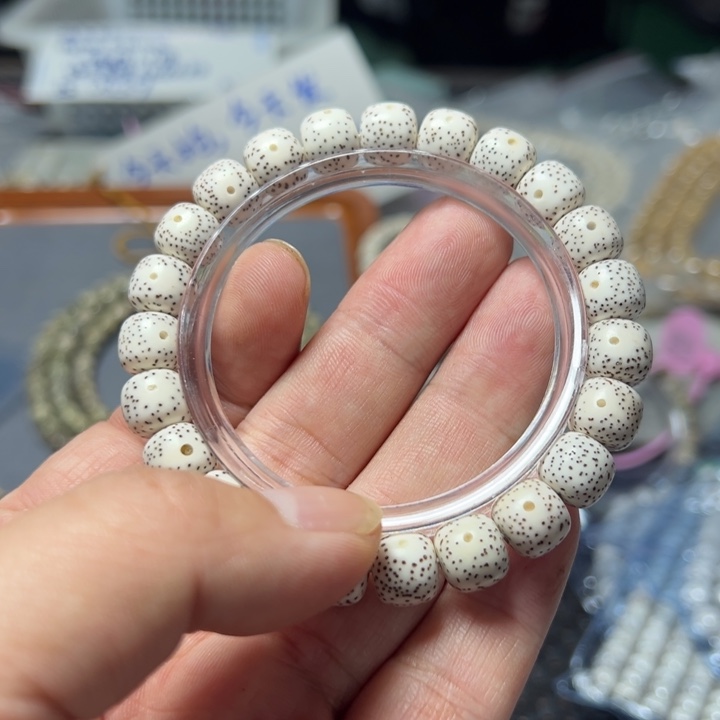 星月菩提手串原脂10×9左右单圈0813
