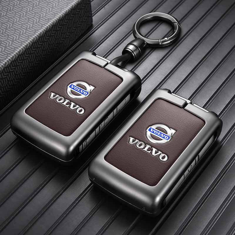 沃尔沃钥匙套xc60s90s60xc40xc90v60v90合金壳改装极星钥匙包扣