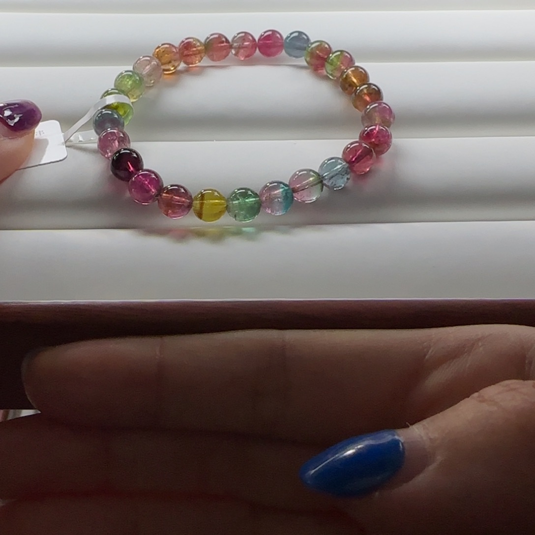 碧玺手链未镶嵌来****铁碧玺