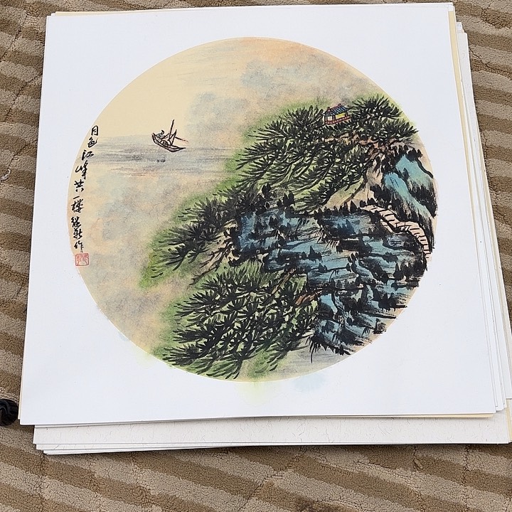 国画花鸟的翅膀是一个巨大的蝴蝶