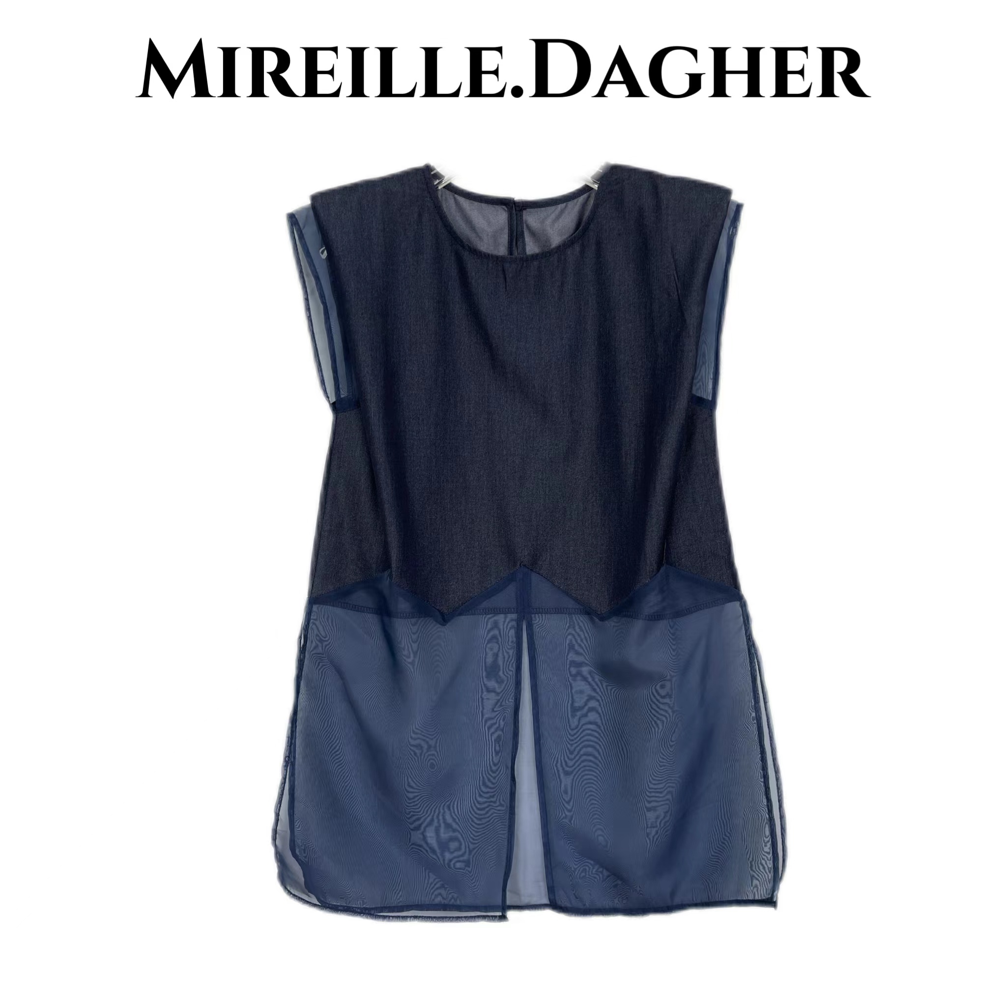 米莱Jiaer/新款时尚设计感宽松无袖上衣T恤X27273