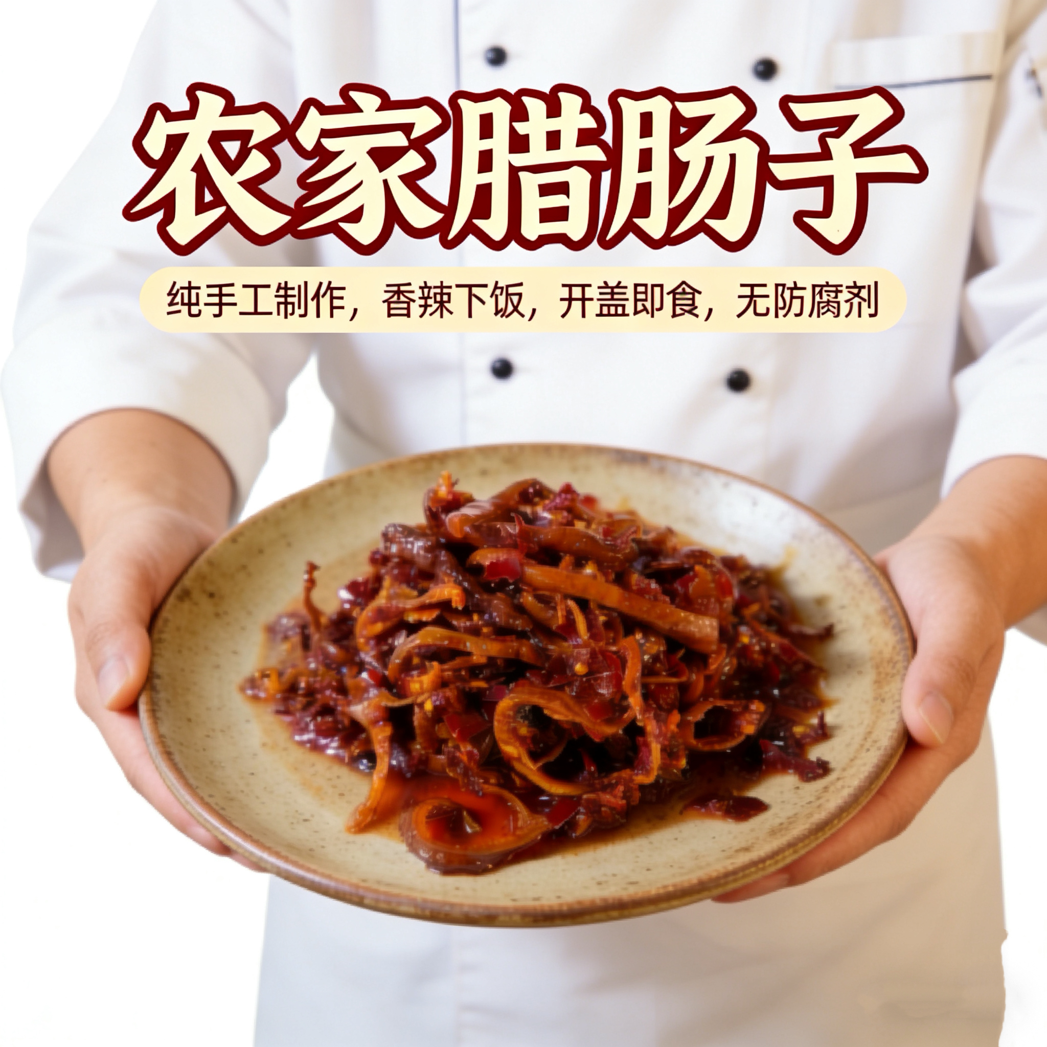 正家味正宗湖南农家腊肠子乡里土味好吃下饭开胃无防腐剂现做现发