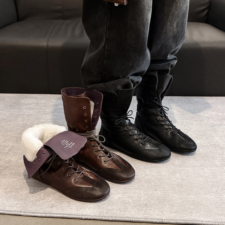 Sevenmaomao秋冬内增高拳击靴马丁短靴女靴时尚休闲百搭运动短靴