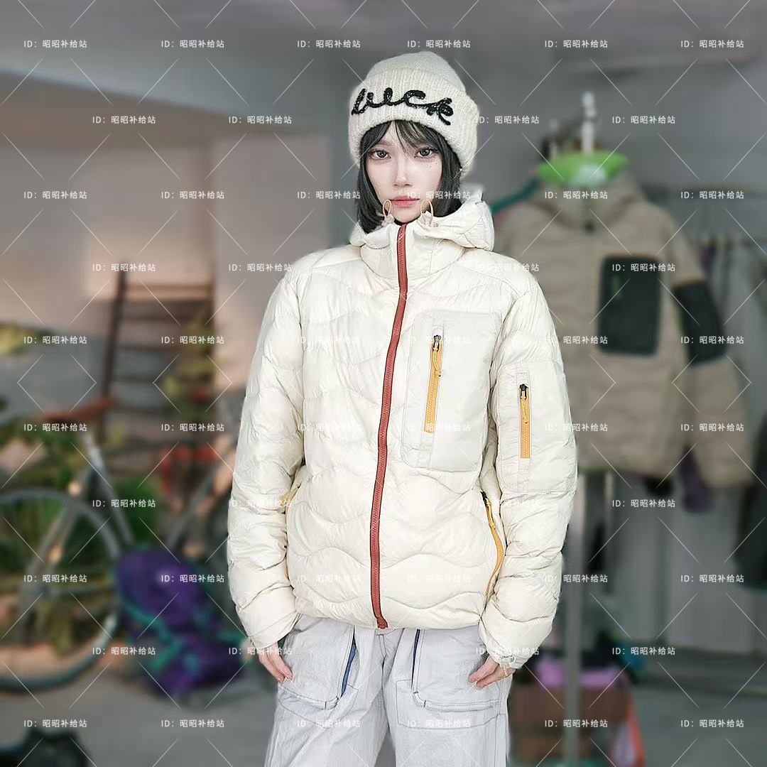 Mountain Outdoor-zy018冬季女款多口袋户外保暖羽绒服连帽外套