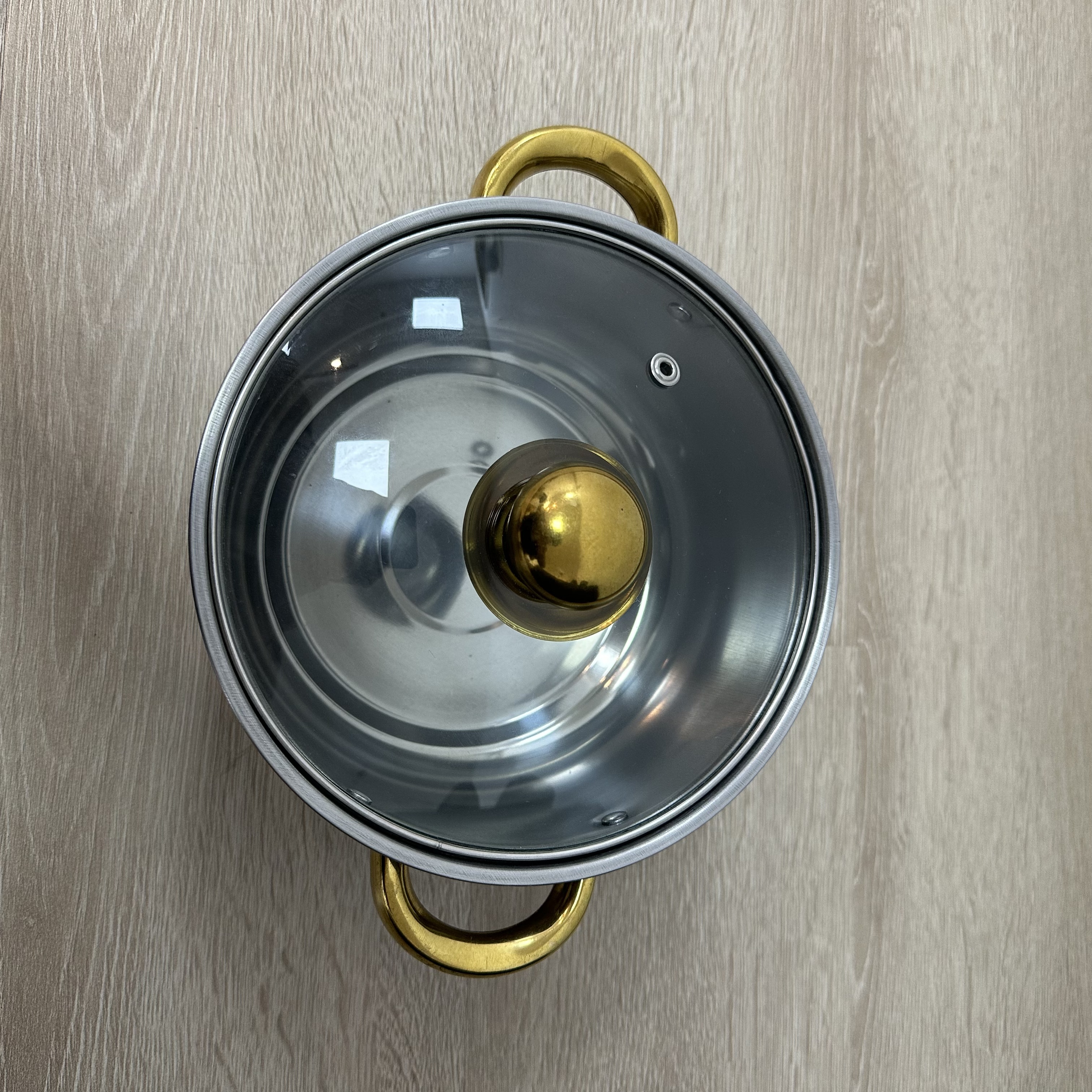 xg不锈钢双耳奶锅金耳z