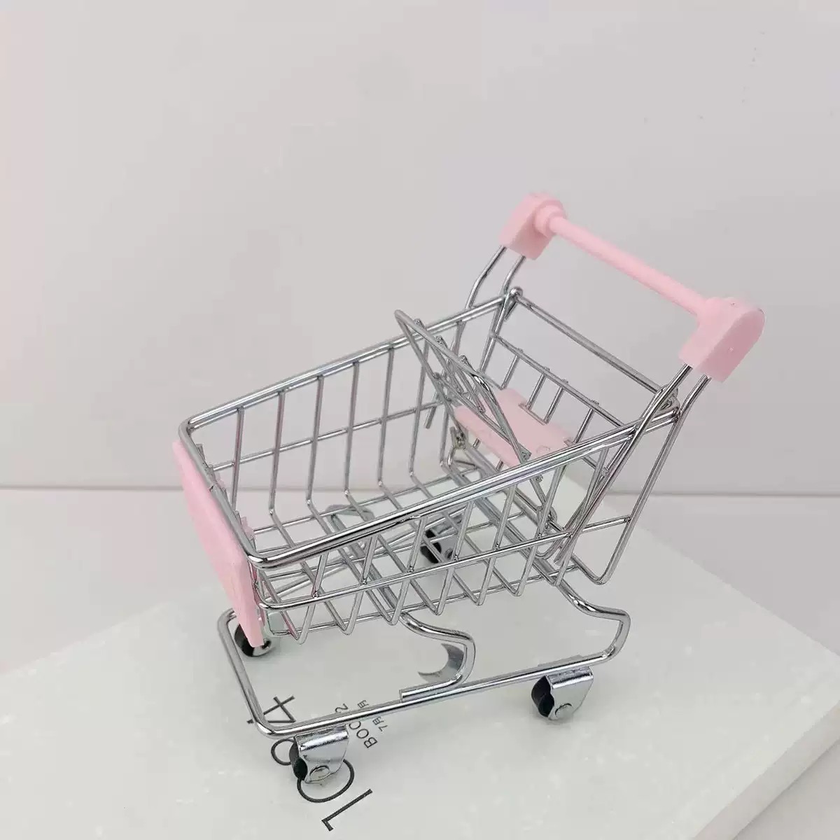 【幸运熊】迷你过家家超市仿真小推车微缩模型小摆件